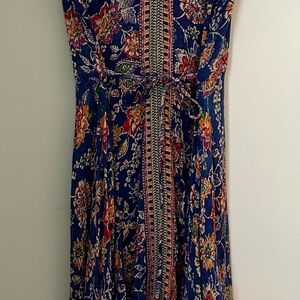 Nostalgia Floral Navy Maxi Dress